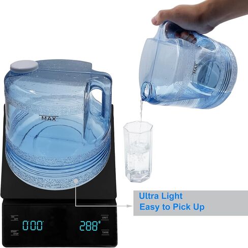 xcivi 4L/1Gallon حاوية المياه المقطر لتقطير المياه Megahome | زجاجة بديلة لتقطير سعة 1 جالون، هيكل آمن خالٍ من مادة BPA، أغطية وظيفية مزدوجة، تصميم خارجي قوي ومحمول in Kuwait