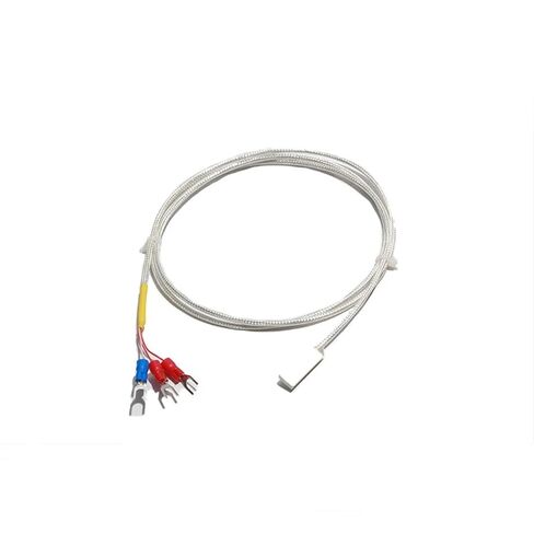 Insulated PT100 Thermocouple 1M 2M 3 Meters 5M Cable with Square Cylinder Surface Temperature Sensor Probe 7 * 25MM 3 Terminal in Saudi Arabia