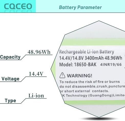 Vacuum Cleaner Battery for Amarey A800 A900 for Onson J10C for iMartine C800 for Goovi F007C D380 for Tesvor X500 Pro for Coredy R500 R550 R580 R600 R650 R3500 R3500S Vacuum Cleaners 14.4V 3400mAh in Kuwait