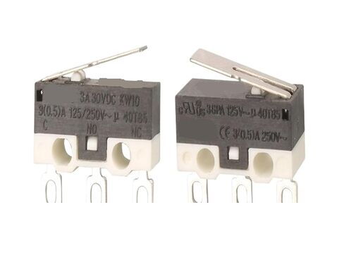 2 قطعة 3A microswitch KW10 زر الماوس مفتاح اللمس حد السفر 125/250 فولت (KW10-3A-B) in Kuwait