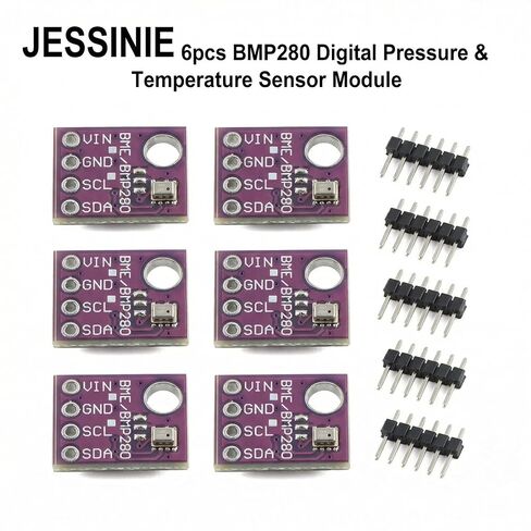 6 قطع BMP280 وحدة استشعار الضغط الجوي ودرجة الحرارة الرقمية، مدخل 5 فولت، واجهة I2C SPI in Kuwait