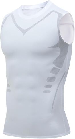 V Boost Shape Wear Shirt Men, V-Boost V2 Compression Tank, Quick-Drying Wicking Breathable Workout Gym Shirts in Kuwait
