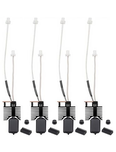 0.4 مم U1 Hotend لـ Snapmaker U1 3D Pirter، فوهة فولاذية صلبة مثبتة مسبقًا 0.4 مم مع كتلة سيراميك سريعة التسخين 24 فولت 48 وات، ونقاط وقوف الفوهة وفرشاة سيليكون لطارد Snapmaker U1 (قطعة واحدة) in Kuwait