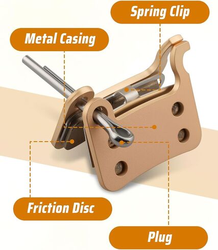 زوجان من وسادات الفرامل المعدنية مناسبة لـ Lectric XP 3.0/Xpedition/XPremium، مناسبة لـ Segway Ninebot P65/P100/GT2، مناسبة لـ Xiaomi MI 3/3 Pro/4/4 Pro، مناسبة لـ Shimano M06/A01S/Deore، وسادات فرامل قرص الدراجة الإلكترونية in Kuwait