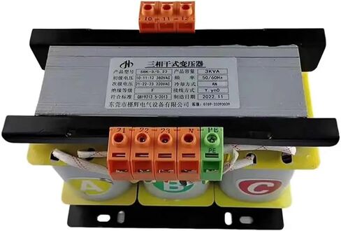 محول ثلاثي الطور 380 فولت إلى 220 فولت سيرفو SBK-3KVA380 إلى 2203000VA محول العزل in Kuwait