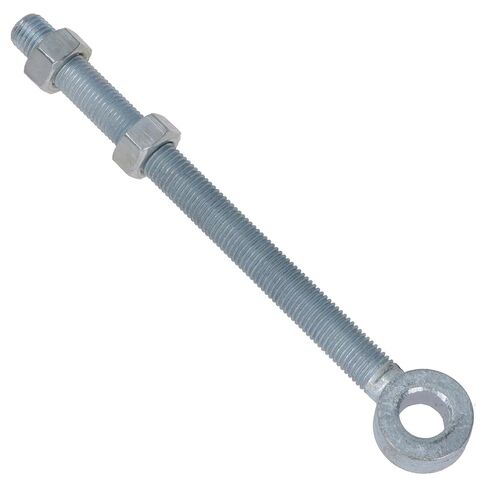 Swing Gate Long Eye Bolts Hinge + Nuts Adjustable Zinc Plated 16 x 200mm 2pc in Kuwait