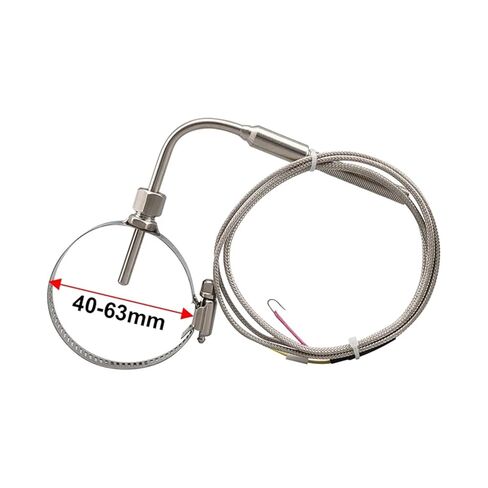 Ring Type Scalable Adjustable Hole Circle Hoop Clamp High 1250°C K Temperature Sensor 304 Stainless Steel Probe Thermocouple | Cable length 1m in Saudi Arabia