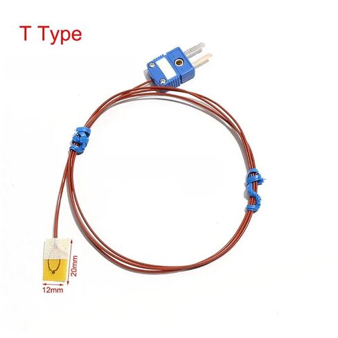 1PC K/T/J Type Surface-Mounted Patch Temp Sensor Thermocouple Equipped with Dedicated Temperature Measuring Lead Wire 0.5M-5M in Saudi Arabia