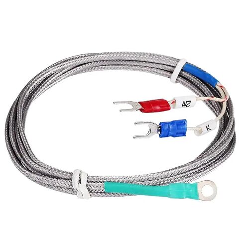 5mm Hole Washer Gasket Type Probe Thermocouple K Temperature Sensor 2M Cable for Industrial Temperature Controller | Cable Length 4m in Saudi Arabia