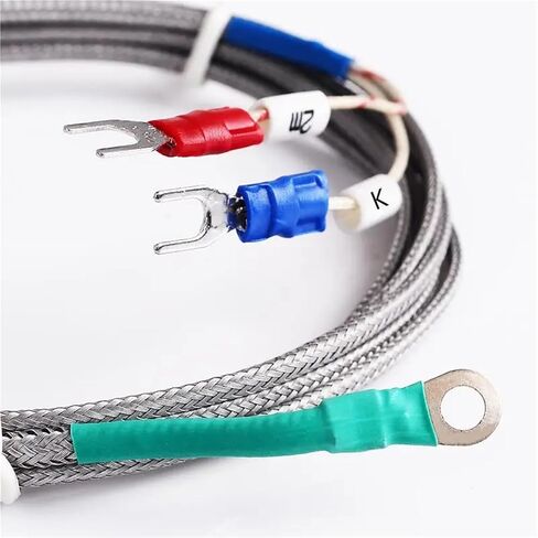 5mm Hole Washer Gasket Type Probe Thermocouple K Temperature Sensor 2M Cable for Industrial Temperature Controller | Cable Length 4m in Saudi Arabia