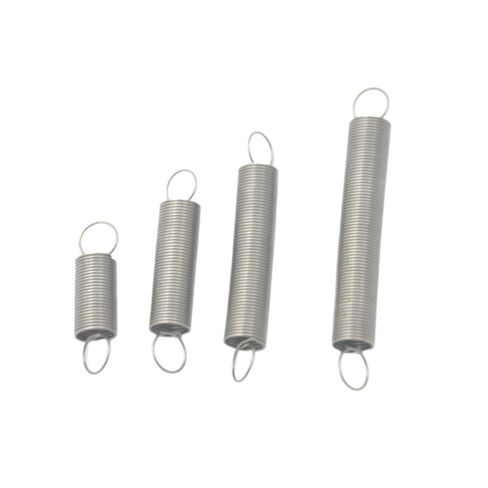 نوابض تمديد، 10 قطعة من الفولاذ المقاوم للصدأ سلك زنبركي توتر صغير قطر 0.3 مم OD4MM طول 15-30 مم أجزاء ميكانيكية صغيرة ذاتية الصنع in Kuwait
