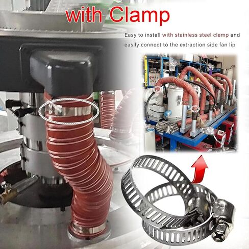 Automotive Ducting Hose - 1-12 Inch Silicone Flexible Brake Cooling Duct, 1-20 Meter Length(L10mxID32mm) in Kuwait