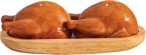 Mud Pie Thanksgiving Turkey Salt & Pepper Set in Kuwait