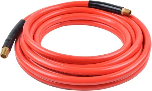 خرطوم هواء PVC مقاس 3/8 بوصة × 25 قدمًا من CRAFTSMAN، 300 رطل لكل بوصة مربعة، خفيف الوزن، مقاوم للالتواء مع مقيدات الانحناء، غير قابل للتشوه in Kuwait