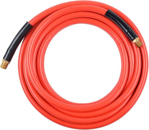 خرطوم هواء PVC مقاس 3/8 بوصة × 25 قدمًا من CRAFTSMAN، 300 رطل لكل بوصة مربعة، خفيف الوزن، مقاوم للالتواء مع مقيدات الانحناء، غير قابل للتشوه in Kuwait