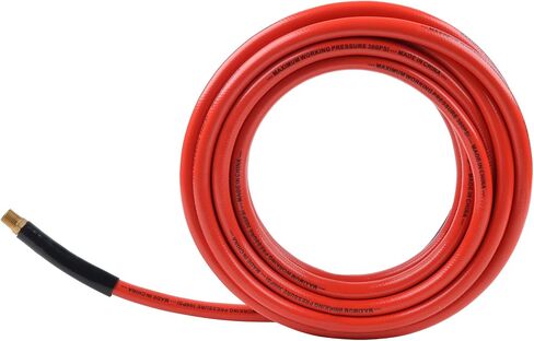 خرطوم هواء PVC مقاس 3/8 بوصة × 25 قدمًا من CRAFTSMAN، 300 رطل لكل بوصة مربعة، خفيف الوزن، مقاوم للالتواء مع مقيدات الانحناء، غير قابل للتشوه in Kuwait