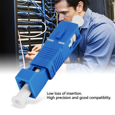 Buachois 10Pcs SC to LC Fiber Optic Adaptor Single Mode Hybrid Converter in Kuwait