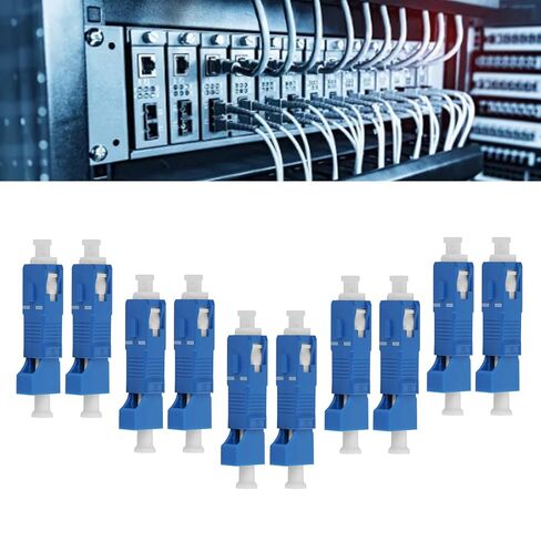 Buachois 10Pcs SC to LC Fiber Optic Adaptor Single Mode Hybrid Converter in Kuwait