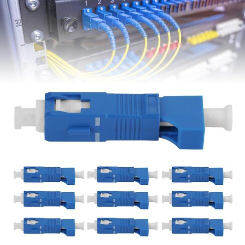 Buachois 10Pcs SC to LC Fiber Optic Adaptor Single Mode Hybrid Converter in Kuwait