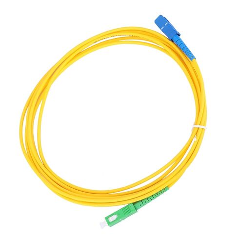 Diyeeni SCAPC to SCUPC Single Mode Fiber Optic Jumper 15 Meters, PVC Optical Networking Cable with Low Light Decay for Long Distance Data Transmission in Kuwait
