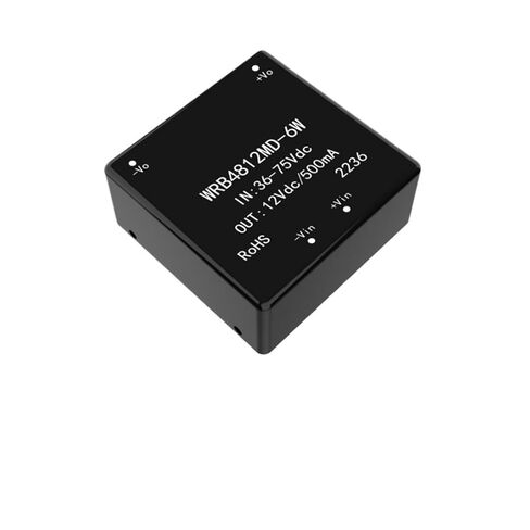 WRB4812MD-6W Wide Voltage Range 36-75V to 12V/0.5A Stable Voltage Single Circuit Short Circuit Protectio DC-DC 1Pcs in Kuwait
