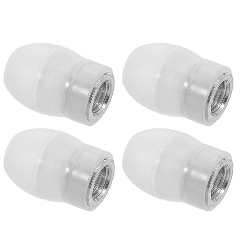 4pcs Soft Silicone Stethoscope Ear Tips Replacement with Threaded Design, Grade Noise-isolating Compatible Universal, White Gourd-Shaped Earbuds for Healthcare in Kuwait