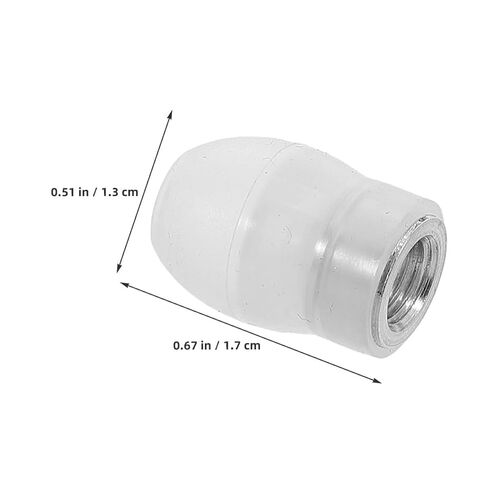 4pcs Soft Silicone Stethoscope Ear Tips Replacement with Threaded Design, Grade Noise-isolating Compatible Universal, White Gourd-Shaped Earbuds for Healthcare in Kuwait