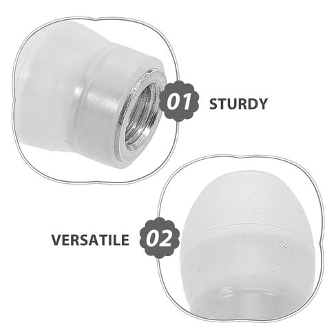 4pcs Soft Silicone Stethoscope Ear Tips Replacement with Threaded Design, Grade Noise-isolating Compatible Universal, White Gourd-Shaped Earbuds for Healthcare in Kuwait