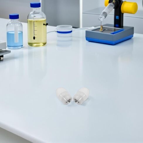 4pcs Soft Silicone Stethoscope Ear Tips Replacement with Threaded Design, Grade Noise-isolating Compatible Universal, White Gourd-Shaped Earbuds for Healthcare in Kuwait