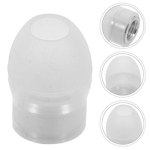 4pcs Soft Silicone Stethoscope Ear Tips Replacement with Threaded Design, Grade Noise-isolating Compatible Universal, White Gourd-Shaped Earbuds for Healthcare in Kuwait