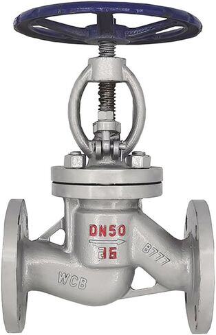 WCB Carbon Steel Globe Valve, DN50 2 Inch Flanged Connection, Class 150 Pressure Rating, Manual Handwheel Operation for Industrial Fluid Control in Kuwait