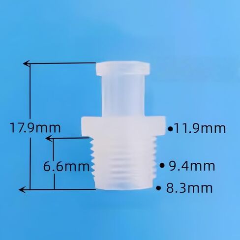 1/8G ذكر مترابطة أنثى Luer واضح قفل Luer المناسب للأدوات التحليلية البيوكيميائية المختبرية وآلات الغذاء ومعدات حوض السمك الغذاء الصف PP 100PK in Kuwait