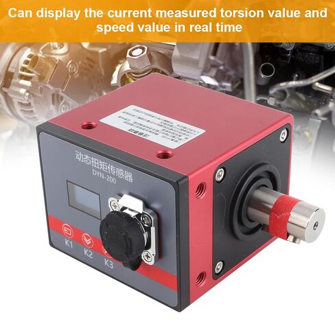 ViaGasaFamido Dynamic Torsion Sensor with OLED Display for Real Time Measurement and Motor Speed Calculation 20000N.m Torque Meter Industrial Use in Kuwait