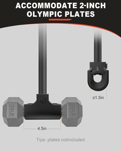 Dumbbell Barbell Converter, Transform Dumbbells to Barbell Bar Adcan support up to 200 lb, Suitable for home fitness use, Squats, Hip Thrust, Deadlifts in Saudi Arabia