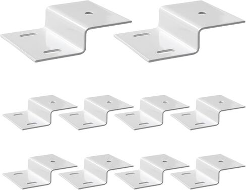 Z Brackets 10 Pcs Heavy Duty Z Shape Corner Brace Black, Thickness 2mm | Furniture Support Bracket Z Shape, 2mm Thick Metal Shelf Cabinet Mounting Brackets for DIY, 3 Inches in Saudi Arabia