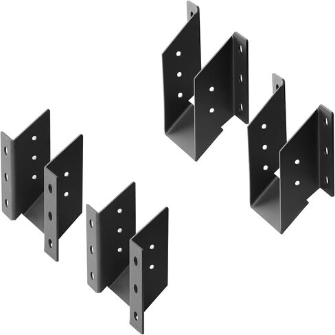 2 Pairs Angled Joist Hanger for 2x6 Lumber,45°Slope Up and Down,13 Gauge | Roof Pitch:12/12 in Saudi Arabia