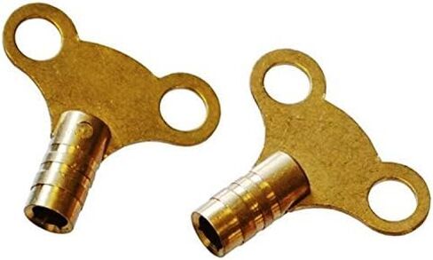 Merriway® BH02832 Radiator Bleed Keys, Easigrip Style, Solid Brass - Pack of 2 in Saudi Arabia