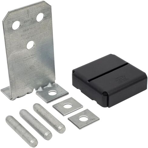 Simpson Strong-Tie CPT44Z Concealed Post Base - for 4x4 Nominal Lumber, 1-Inch Stand-Off Height, Load-Rated, ZMAX Galvanized Coating, Durable Steel Build in Kuwait