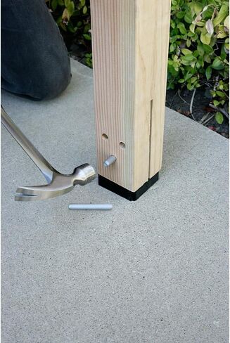 Simpson Strong-Tie CPT44Z Concealed Post Base - for 4x4 Nominal Lumber, 1-Inch Stand-Off Height, Load-Rated, ZMAX Galvanized Coating, Durable Steel Build in Kuwait