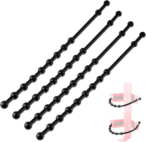 RattanView 4 Pcs 2.5 Lbs and 5 Lbs Fire Extinguisher Replacement Straps, Heavy-Duty Black Rubber Straps for Wall Mount Brackets, Fits Truck Rv Vehicle Boat Home, Quick Release & Firmly Hold in Kuwait