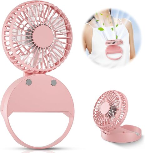 مروحة عنق HandFan بقدرة 10000 مللي أمبير في الساعة، دوران 360 درجة، مراوح محمولة بدون استخدام اليدين لرقبتك، بطارية قابلة لإعادة الشحن تدوم 48 ساعة تعمل بقلادة يمكن ارتداؤها، مراوح رائعة شخصية للسفر/ديزني/الرياضة/ركوب الدراجات/المشي لمسافات طويلة in Kuwait