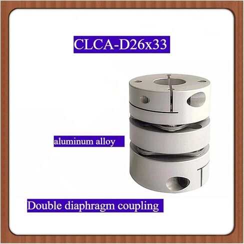 1 قطعة CLCA-D26x33 مزدوج الحجاب الحاجز مطاطا سبائك الألومنيوم اقتران ل: السائر المسمار محرك سيرفو اتصال 26 مللي متر * 33 مللي متر تتحمل: 5 ~ 14 مللي متر (9.525 مللي متر إلى 14 مللي متر) in Kuwait