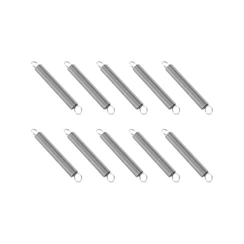 10Pcs Extension Spring Wire Diameter 0.6mm/0.8mm 304 Stainless Steel Dual Hook Tension Springs(0.6x6x40mm) in Kuwait