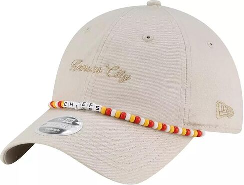 New Era Women's Friendship Bracelet 9TWENTY Cream Low Profile Cap - NFL Adjustable Ladies Baseball Dad Hat in Kuwait