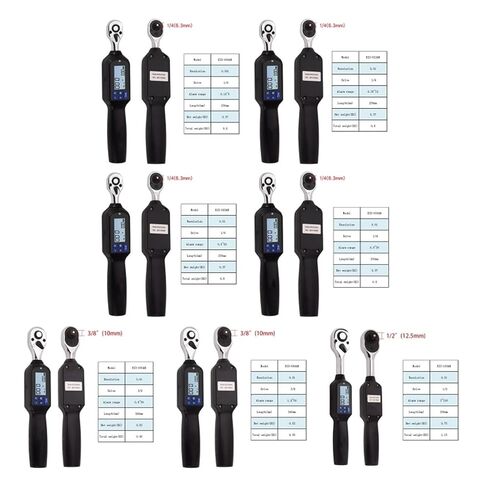 مقاييس عزم الدوران، مفتاح عزم الدوران الرقمي مع صفارة الإضاءة الخلفية و4 وحدات LED قابلة للتعديل in Kuwait