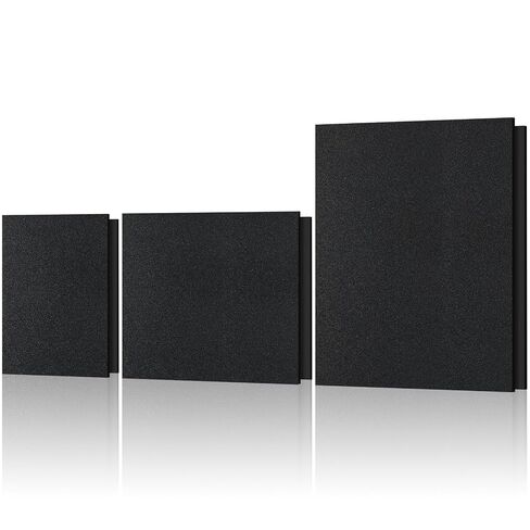 6 قطع من صفائح بلاستيك ABS متعددة الأحجام 8 × 12، 12 × 12، 12 × 16 بوصة 1/16 سميكة ذات سطح مزدوج محكم وناعم أسود صلب ABS لوح بلاستيكي قابل للتشكيل بالحرارة قوة تأثير للمنزل الصناعي DIY in Kuwait