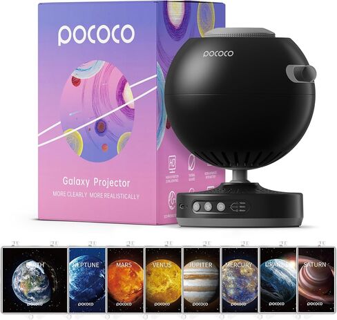 POCOCO Galaxy Projector + Immersive Planet Series Discs (8 Pieces) in Kuwait
