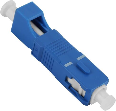 Pssopp Single Mode Fiber Optic Adapter SC Male to LC Female Hybrid Optical Coupler Low Insertion Loss 0.3dB High Compact Design for Telecom Ethernet Network Use in Kuwait