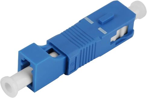 Pssopp Single Mode Fiber Optic Adapter SC Male to LC Female Hybrid Optical Coupler Low Insertion Loss 0.3dB High Compact Design for Telecom Ethernet Network Use in Kuwait