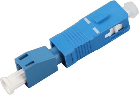 Pssopp Single Mode Fiber Optic Adapter SC Male to LC Female Hybrid Optical Coupler Low Insertion Loss 0.3dB High Compact Design for Telecom Ethernet Network Use in Kuwait